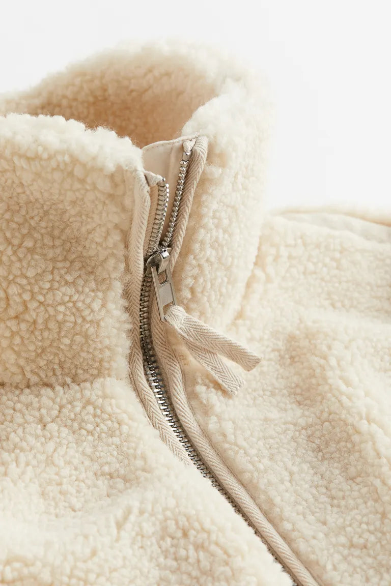 Sarah | Teddy Coat with Zipper