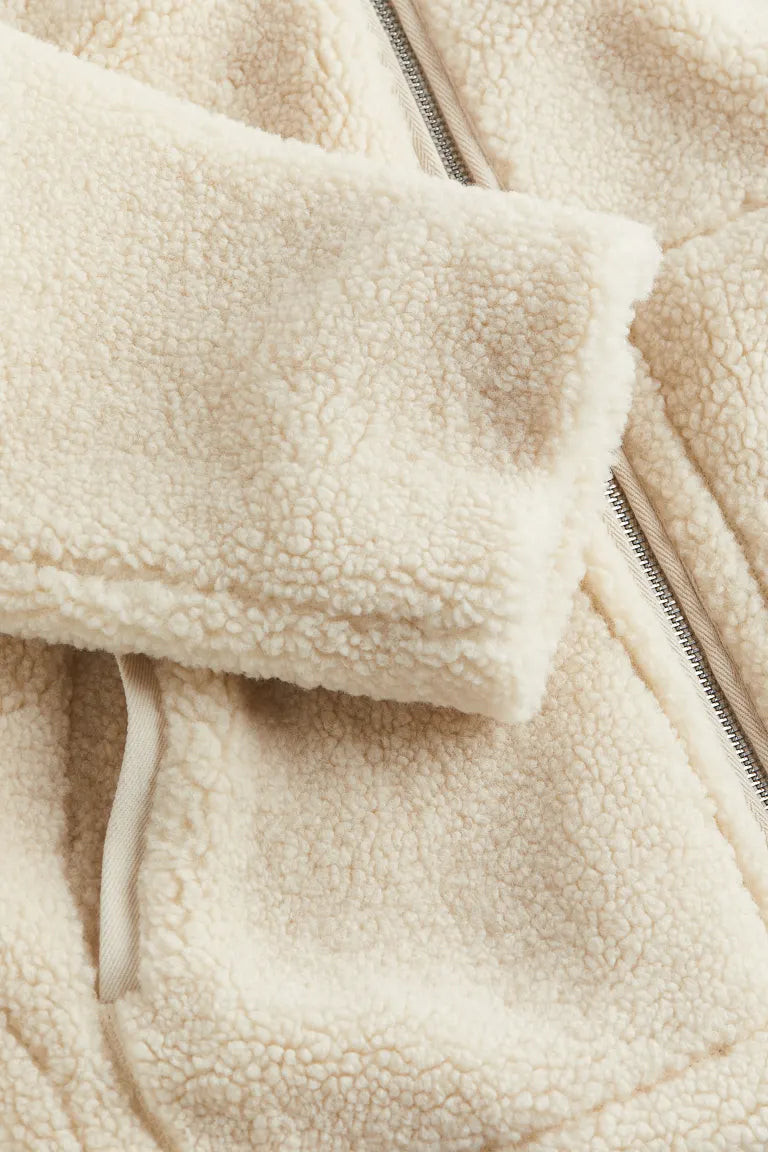 Sarah | Teddy Coat with Zipper